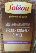 Moutarde a l'ancienne fruit confits et miel