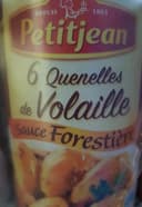 Quenelles de volaille sauce forestière