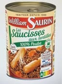 Les Saucisses aux Lentilles 100% Poulet
