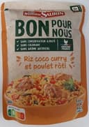 Riz coco curry et poulet rôti