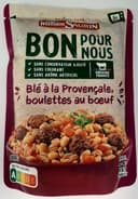 Blé à la provençale, boulettes de bœuf