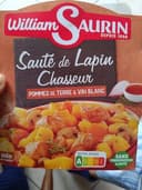 Sauté de lapin chasseur aux pormmes de terre et vin blanc