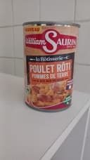 Poulet rôti pommes de terre & jus aux herbes