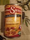 Porc rôti pommes de terre & sauce moutarde