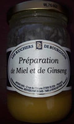 Préparation de miel et de ginseng