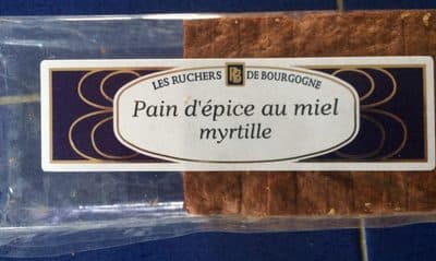 Pain d’epice au miel et myrtille