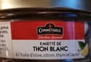 Émietté de thon blanc huile d'olive, citron, thym et laurier