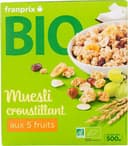 muesli croustillant aux 5 fruits bio