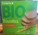 Biscottes Complètes Bio