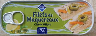 Filets de maquereaux citron olives
