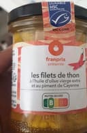 Les filets de thon à l'huile olive et au piment de Cayenne