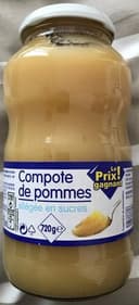 Compote de pommes allégée en sucres