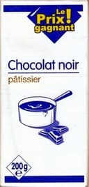 Chocolat noir patissier