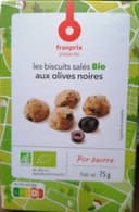 Les biscuits salés Bio aux olives noires