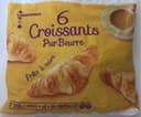 6 croissants pur beurre