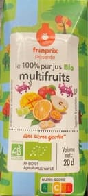 100% jus bio multifruits