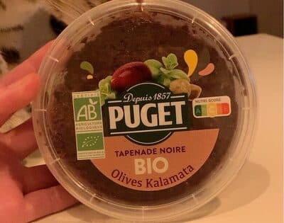Tapenade noire Bio Olives Kalamata