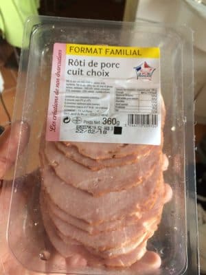 Roti de porc cuit choix