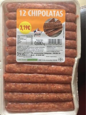 12 chipolatas