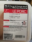 Cotes de porc sans os x2