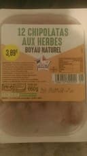 12 chipolatas au herbe