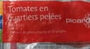 Tomates en quartiers pelées