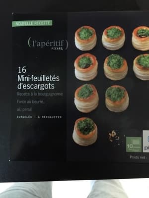 16 Mini-Feuilletés d'Escargots