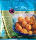 Mini-acras de morue, Préfrits surgelés