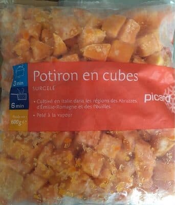 Potiron en cubes