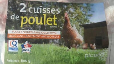 2 Cuisses de poulet