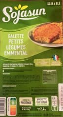 Galette petits légumes emmental