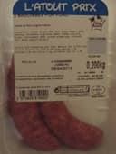 2 saucisses pur porc