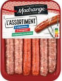 Assortiment chipolatas, merguez & chipolatas aux herbes