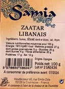 Zaatar libanais