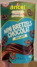 Mini bretzels enrobés de chocolat au lait salés
