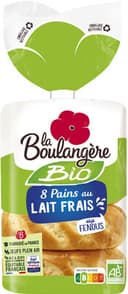8 Pains au lait frais Bio 280g