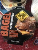 Sapresti traiteur, Bagel poulet cheddar micro ondable, 150 gr