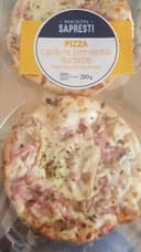 Pizza lardon emmental raclette