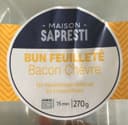 Bun feuilleté bacon chèvre