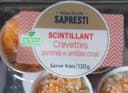 Scintillant Crevettes pommes et lentilles corail