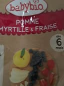 Compote pomme myrtille et fraise