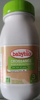 Babybio Croissance au lait de fermes Française 3