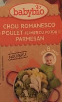 Babybio Bol Menu Chou Romanesco Poulet Parmesan Bio Dès 8 Mois - 2 X