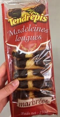 Madeleines longues marbrées
