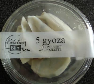 5 Gyoza Légume Vert & Ciboulette