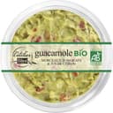 Guacamole bio morceaux d'avocats et jus de citron