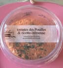 Tomate confite ricotta crémeuse et pointe d'ail