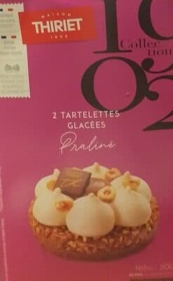 2 tartelettes glacées praliné