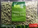 Petits pois doux fins biologiques