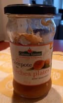 Compote de pêches plates avec morceaux
